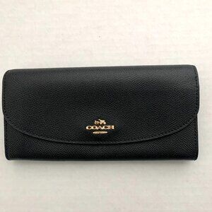 Coach slim envelope black wallet